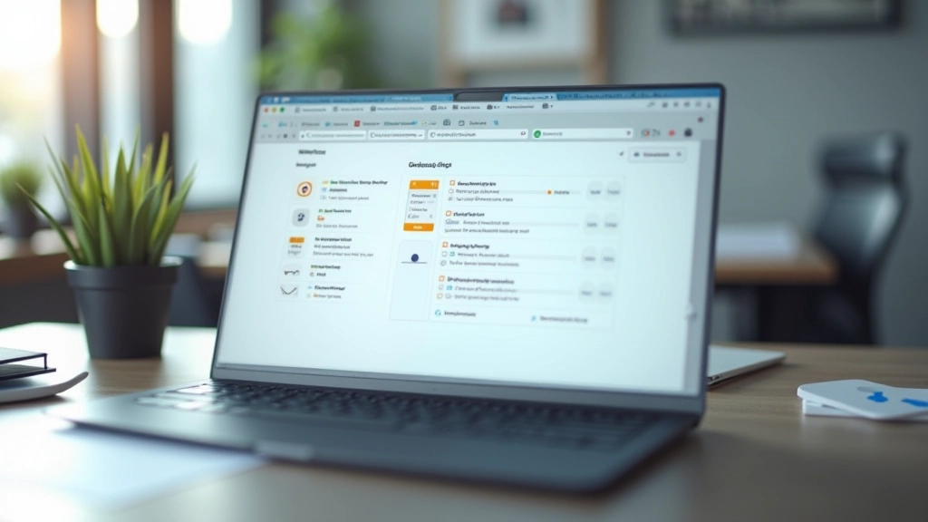 Laptop screen showing onboarding workflow interface for new employees